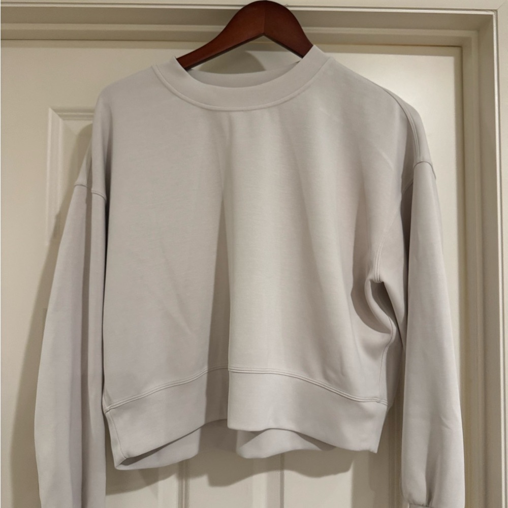 Lululemon Athletica Cream Cropped Sweatshirt